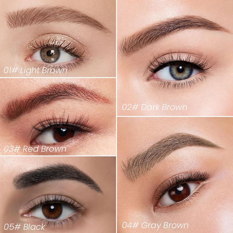 Eyebrow Pencil Microblading PenMicro 4 Point Brow Pen MakeupLongLasting Waterproof & SmudgeproofNatural Eyebrow Hair Dark BrownGift