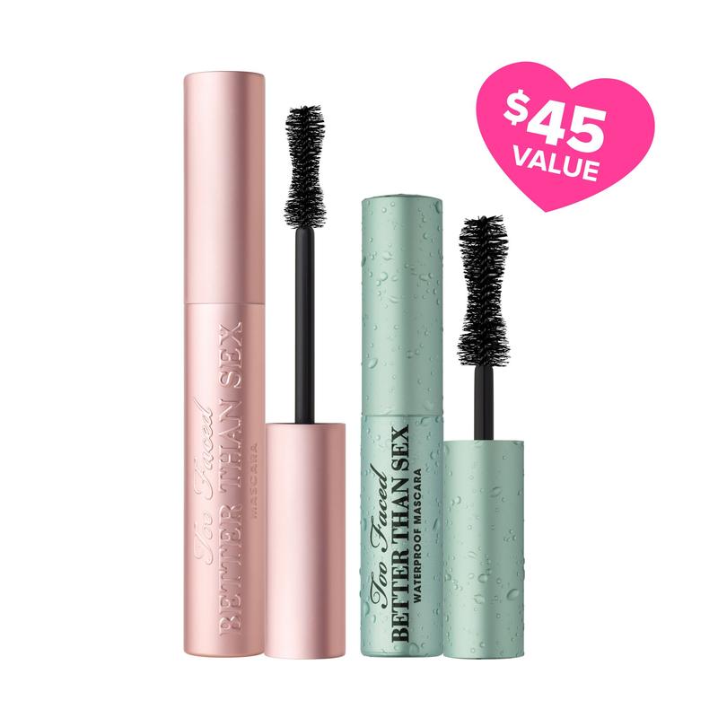 Too Faced Better Than Sex Original & Waterproof Mascara Set - Volume Lash Gift