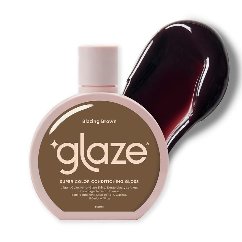 Color Conditioning Hair Gloss – Like a Tinted Moisturizer for Bright Brown Hair – Boosts Color, Repairs the Look of Dame & Adds Mirror Shine – Blazing Brown, 6.4 oz