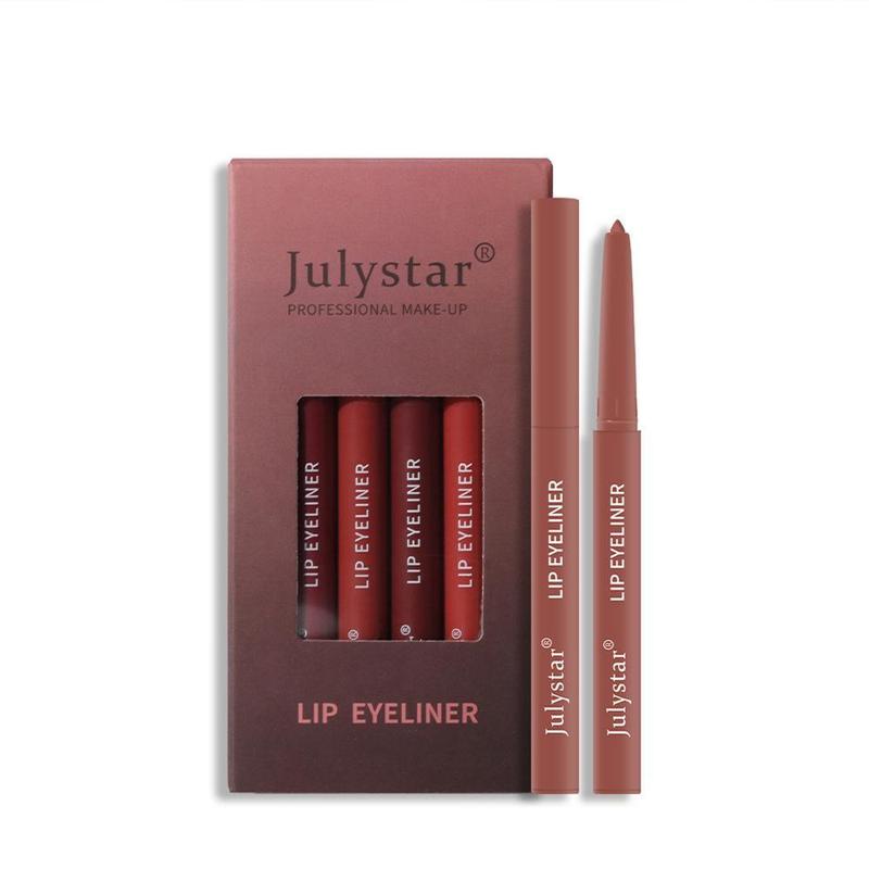 Long Lasting Lip Liners, 6pcs set Waterproof Lip Liners, Easy Coloring Lip Liner Pens, Moisturizing Matt Finish Lip Liners