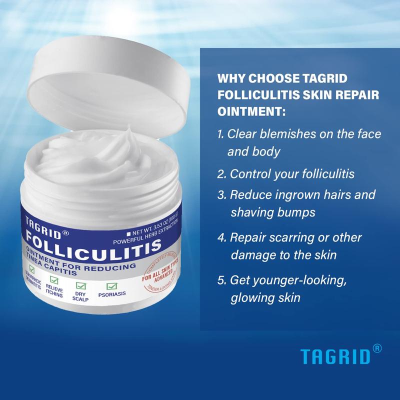 TAGRID Folliculitis Treatment Cream - Safe & Fast - 100g