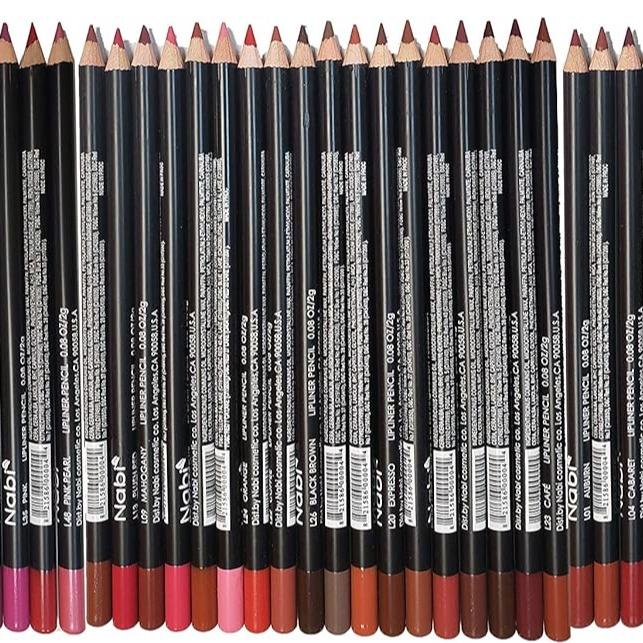 54 PCs NABI Lip Liner and  Eyeliner Pencils - Long Lasting, High Pigment, Smudge-Proof Makeup Set. Perfect for All-Day Wear, Easy to Apply Lipliner Smooth Cosmetic