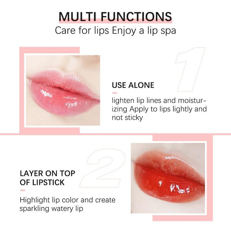 Lip Oil, Hydrating Lip Gloss, Clear, Unisex, 1 Bottle