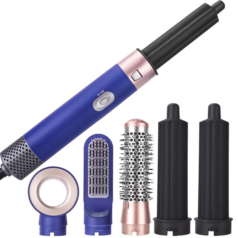 Hair Dryer Brush, 5 in 1 One Step Professional Hot Air Brush set for Fast Drying, Curling Drying, Straightening Combing, hair styler Comfort Plug Curler