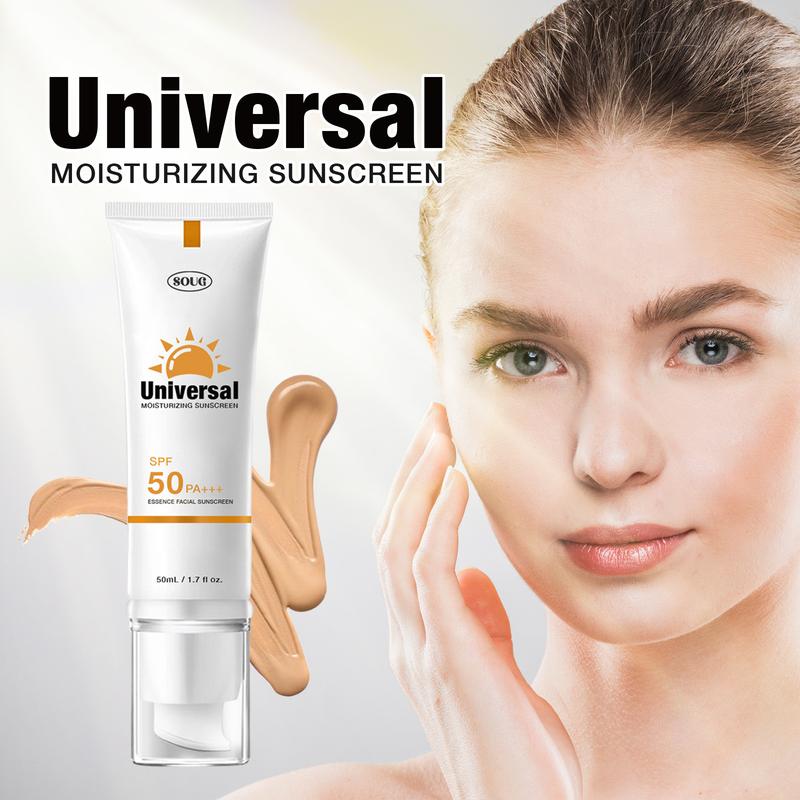 SOUG sunscreen to prevent sunburn and tanning Universal Protector Solar SPF 50, Protector Solar Con Color, Hydrating Sun Essence Face Sunscreen, No Sticky Waterproof，sunscreen to prevent sunburn and tanning