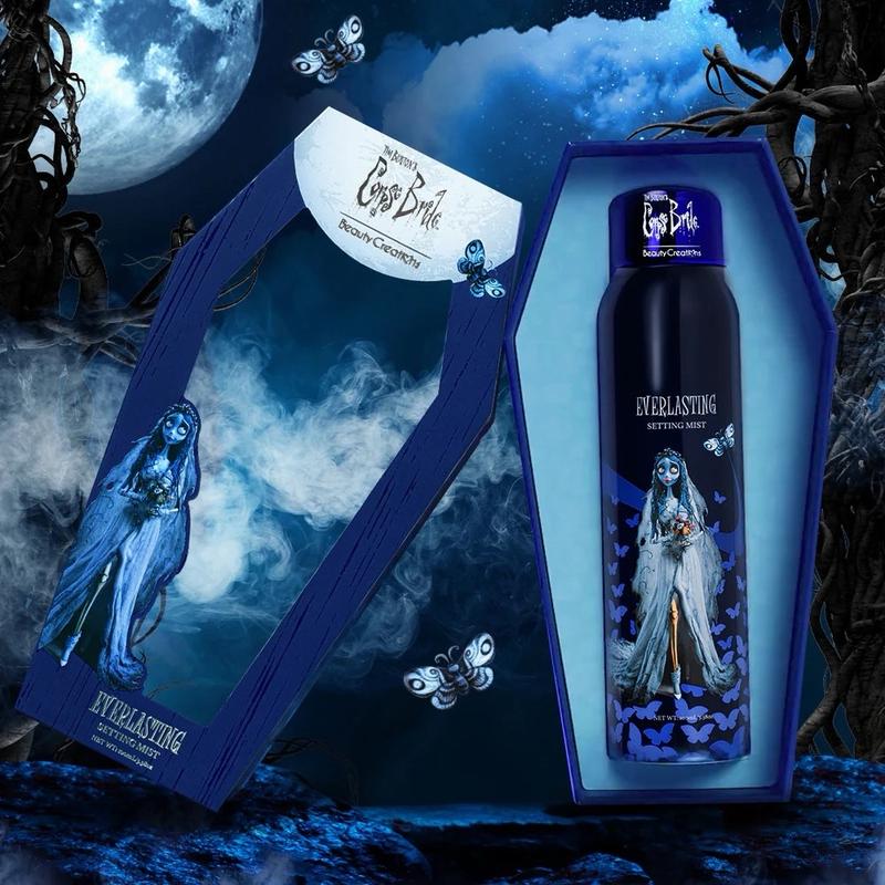 Tim Burton’s corpse bride x beauty creations everlasting setting mist