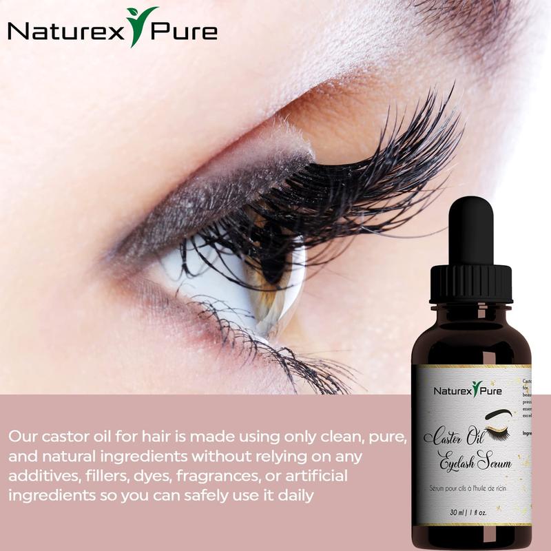 Castor Oil for Eyelashes and Eyebrows - All Natural Nourishing Serum, 30ml Cosmetic