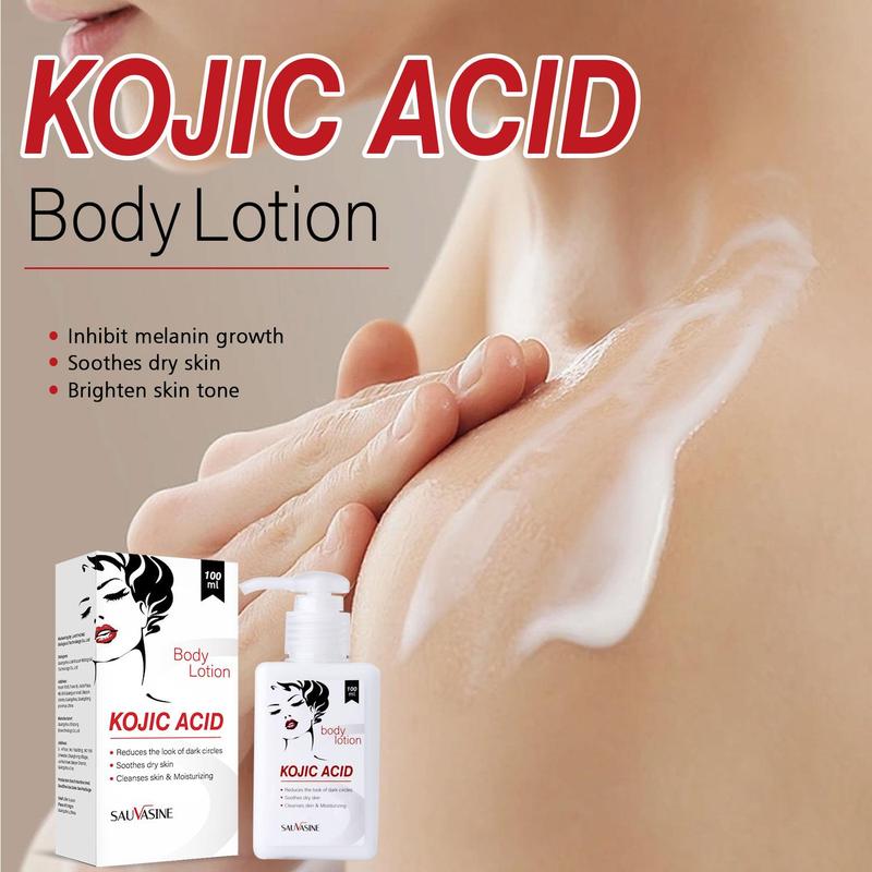 Kojic Acid Body Lotion, Moisturizing Body Cream, Makes Skin Looks Visibly Revitalized for Women & Men, Skin Care Product