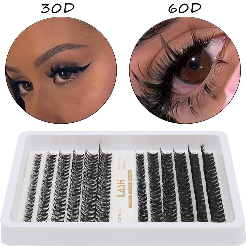 Natural Look Eyelash Extensions, 240pcs 30D 60D Individual False Eyelashes, Self Grafting Curl Eyelashes, Eye Makeup False Eyelashes for Women & Girls