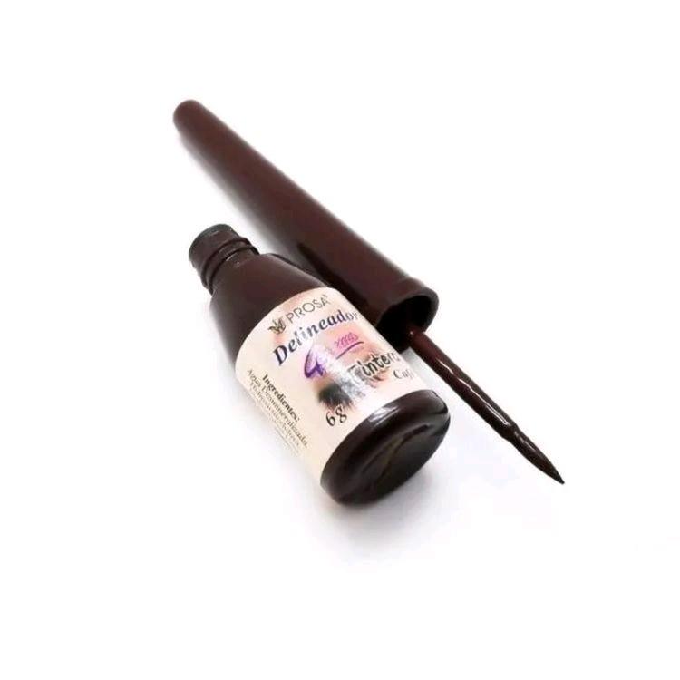 Delineador prosa estilo tintero color Café Eyeliner Lipliner Makeup