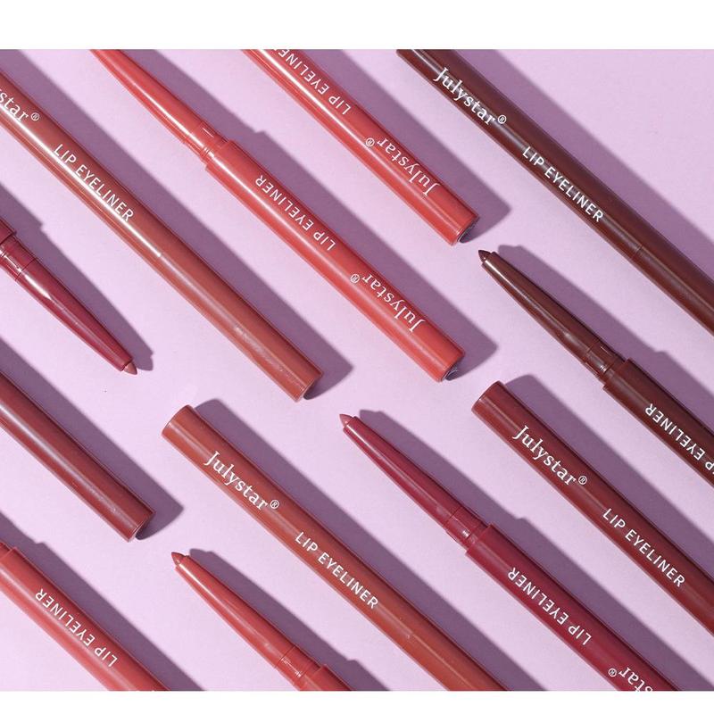 Long Lasting Lip Liners, 6pcs set Waterproof Lip Liners, Easy Coloring Lip Liner Pens, Moisturizing Matt Finish Lip Liners