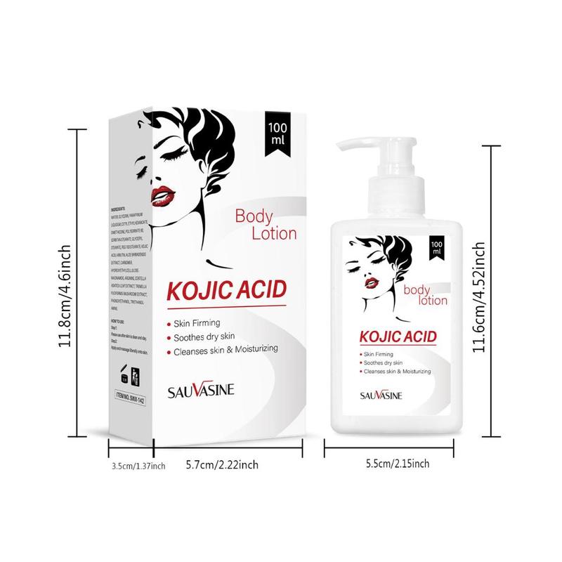 Kojic Acid Body Lotion, Moisturizing Body Cream, Makes Skin Looks Visibly Revitalized for Women & Men, Skin Care Product