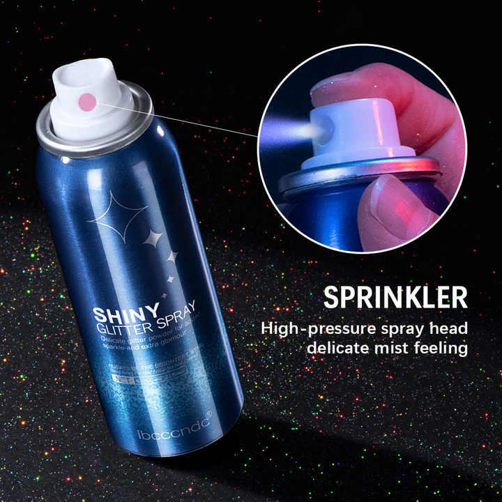 Body Glitter Spray,Christmas Party Glitter for Music Festival Rave, Nightclub,Long Lasting Quick-Drying Long-Lasting Body