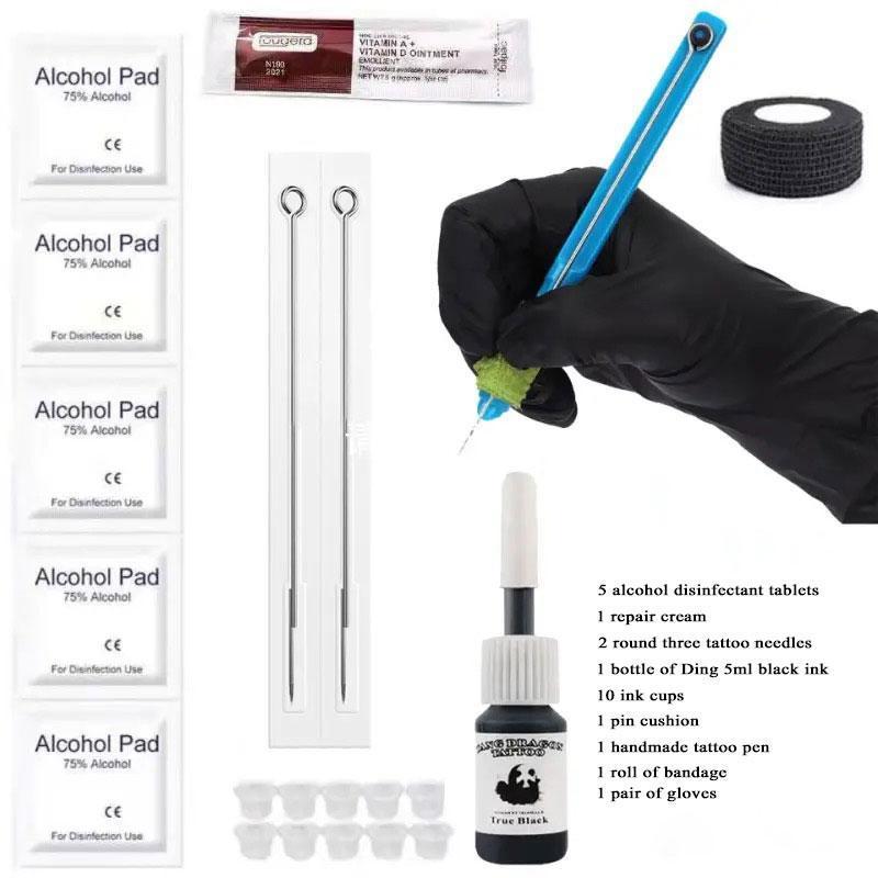 Professional Hand Pen Tattoo Set - Hand Combo Tattoo Tools for Precise and Easy Tattooing - Kit, Durable