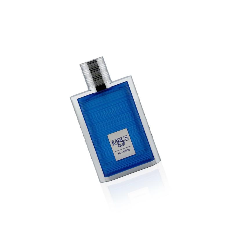 Khadlaj Karus Blu Spice Eau de Parfum Spray, 3.4 Ounce