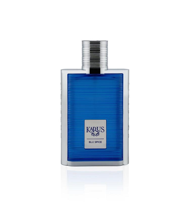 Khadlaj Karus Blu Spice Eau de Parfum Spray, 3.4 Ounce