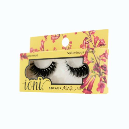 (12 Pairs) Ioni Voluminous Cateye Lashes - 3D Faux Mink