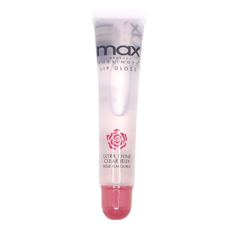 Max Ultra Shine Clear Jelly Lip Gloss Rose Flavoured Glossy Lipstick