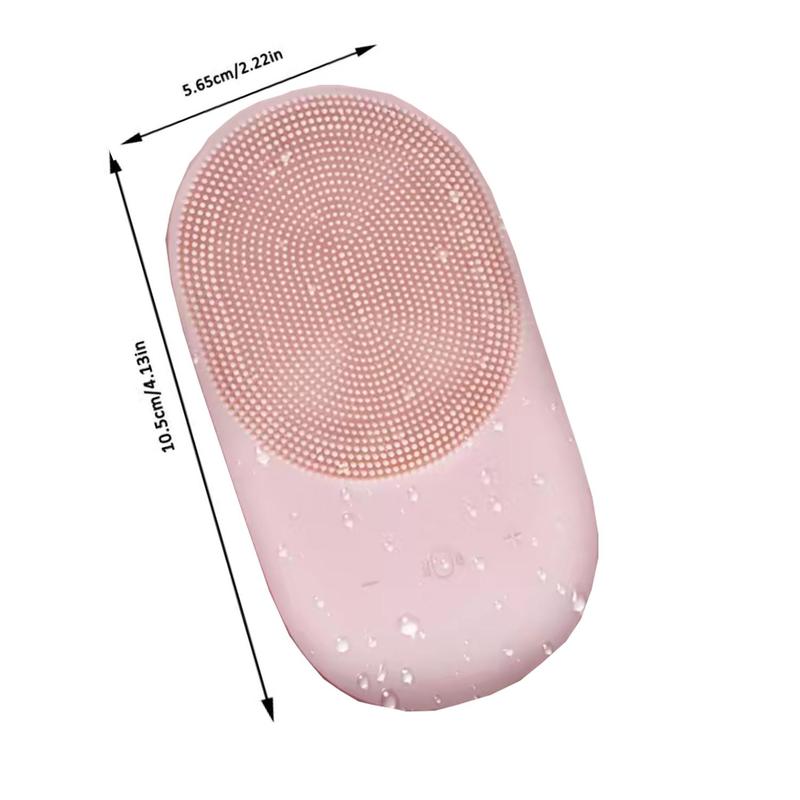 2 in 1 Facial Cleansing Brush, Waterproof Sonic Vibration Brush, Deep Cleansing, Gentle Exfoliation, Facial Massage Tool for Home, Travel, Men, Women