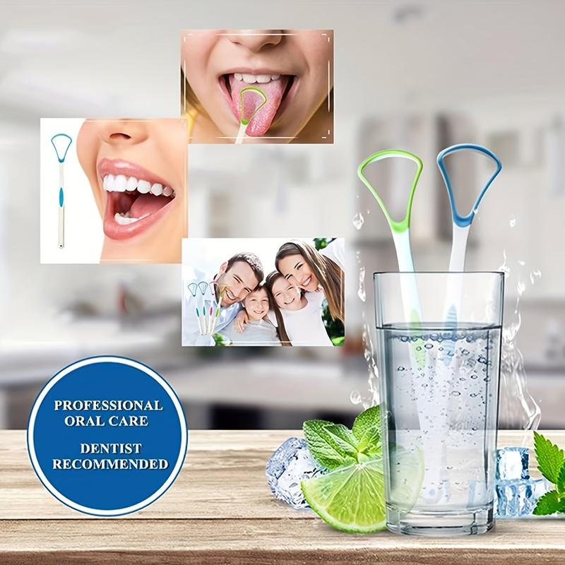 4pcs Unscented Tongue Scrapers for Fresh Breath - Effectively Remove Tongue Coating, Promote Oral Care, and Boost Confidence - Gentle Tongue Cleaning Tools for Adults