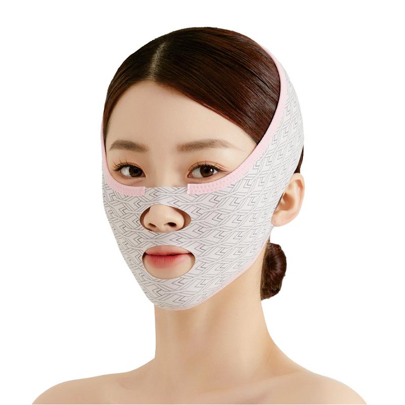 V-Line Facial Lifting Bandage,, Seamless Elastic Mask to Improve Skin, Reduce Double Chin