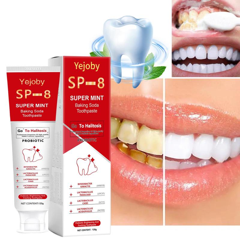 SP-8 [Triple Whitening] Super Probiotic Sp-8 Toothpaste, Sp-8 Ultra Whitening Toothpaste, Sp 8 Toothpaste,Fresh Breath, Sp-8 Toothpaste 4.9 oz SP-10,SP-10 SP-6 SP-4 sp-10 sp-6 sp-4 sp8 sp6 sp4 SP-10