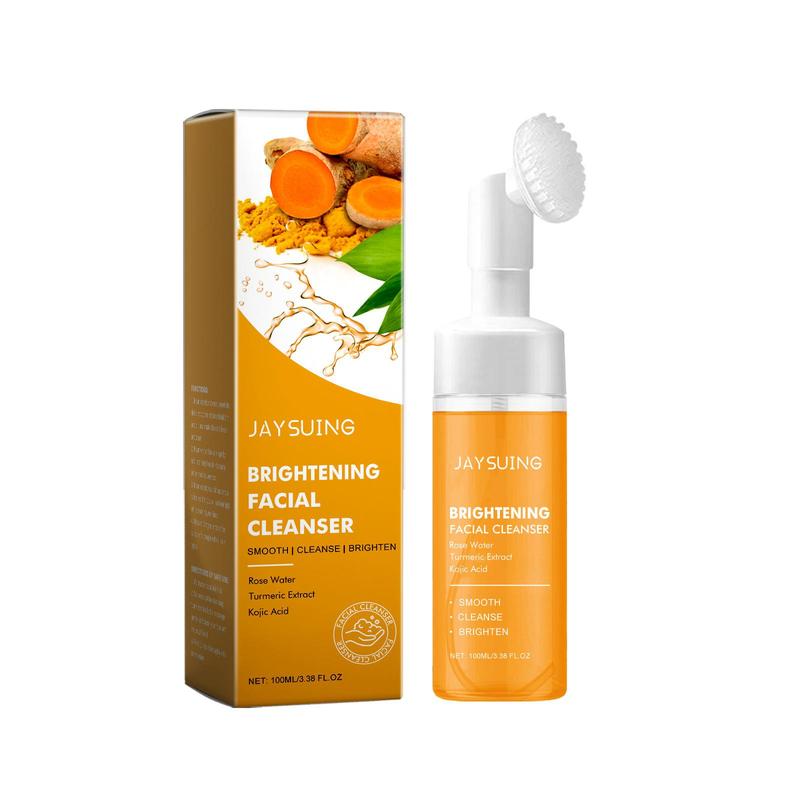 Turmeric Brightening Facial Cleanser, Gentle Cleansing Facial Skin Moisturizing Skin Care Product for Women & Men