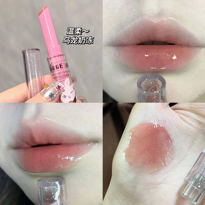 NGM Flower Garden Rabbit Solid Lipgloss - Waterlight Mirror Makeup Effect - Crystal, Lipstick  Moisturizing Clear Mirror Cosmetic Hydrating Lip Care Moisturize Hydrate