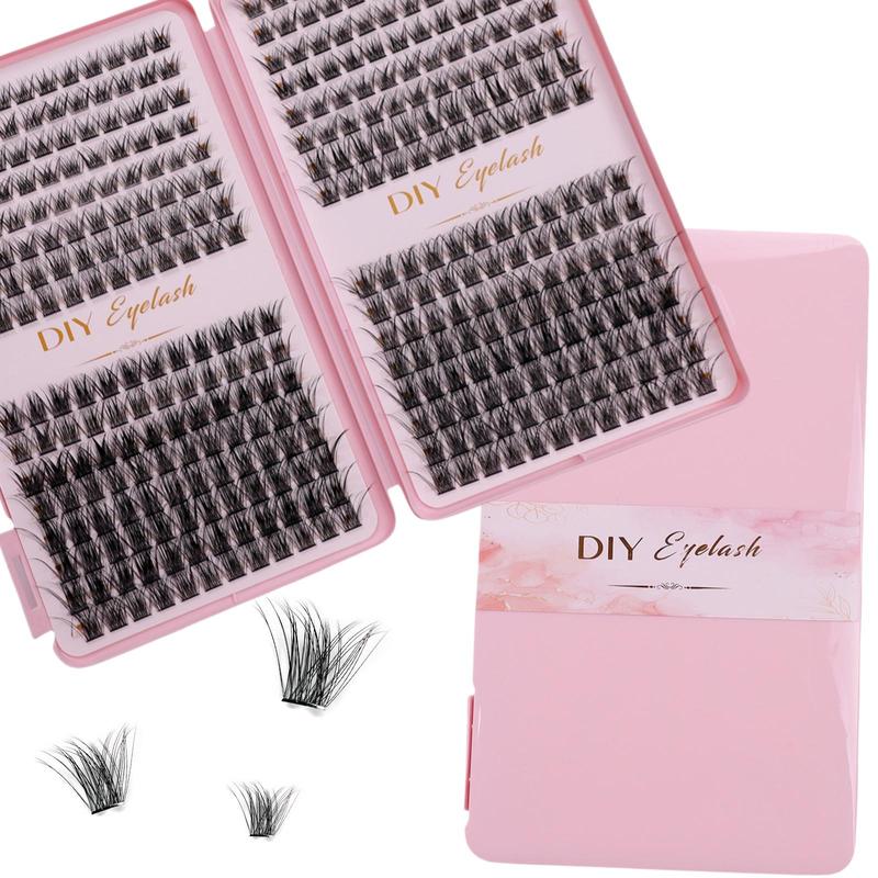 Mixed Length Individual False Eyelashes, 384pcs set Natural Look Eyelash Extensions, Self Grafting Curl Eyelashes, Eye Makeup Enhancement False Eyelashes