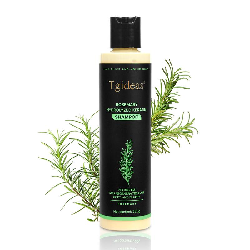 Tgideas Rosemary Leaf Oil & Hydrolyzed Keratin Shampoo-Nourishes and Regenerates Hair-Soft and Fluffy for Men and Women Cleansing Conditioner