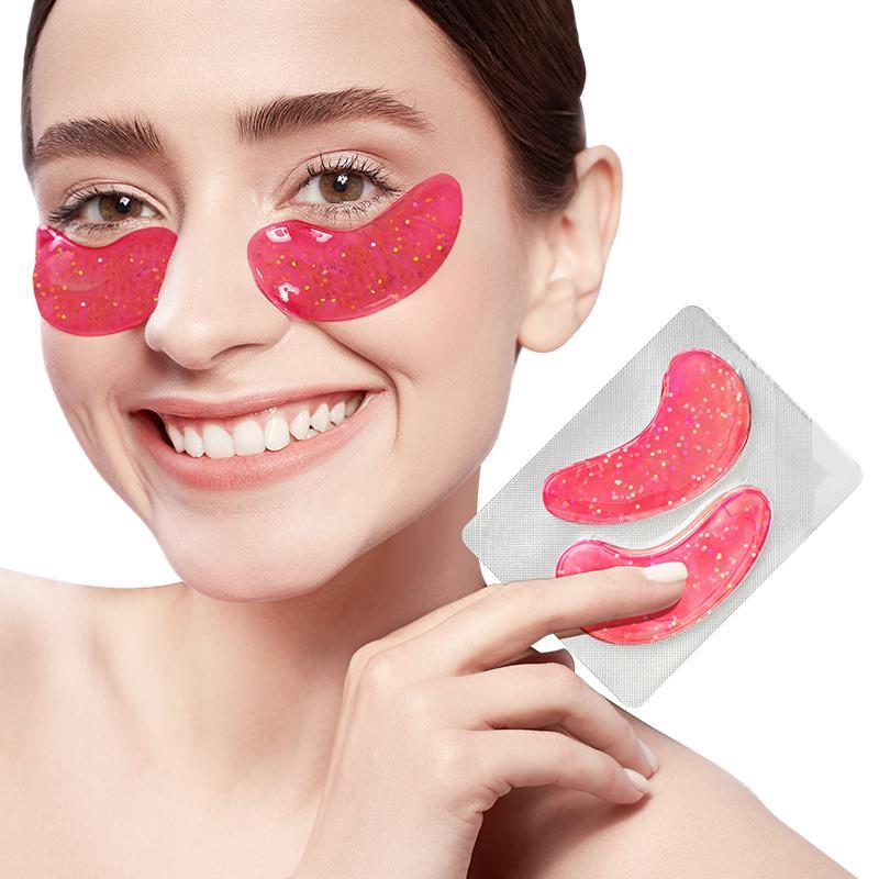 Rose Collagen Eye Mask, 1 Pair Hydrating Eye Patches, Eye Care Products for Women & Men, Professional Skincare Products for Daily Use