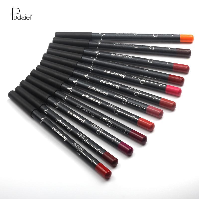 Long Lasting Lip Liner & Eyeliner Set, 12pcs set Waterproof & Non-smudging Lip Liner & Eyeliner, Professional Makeup Tool for Women & Girls