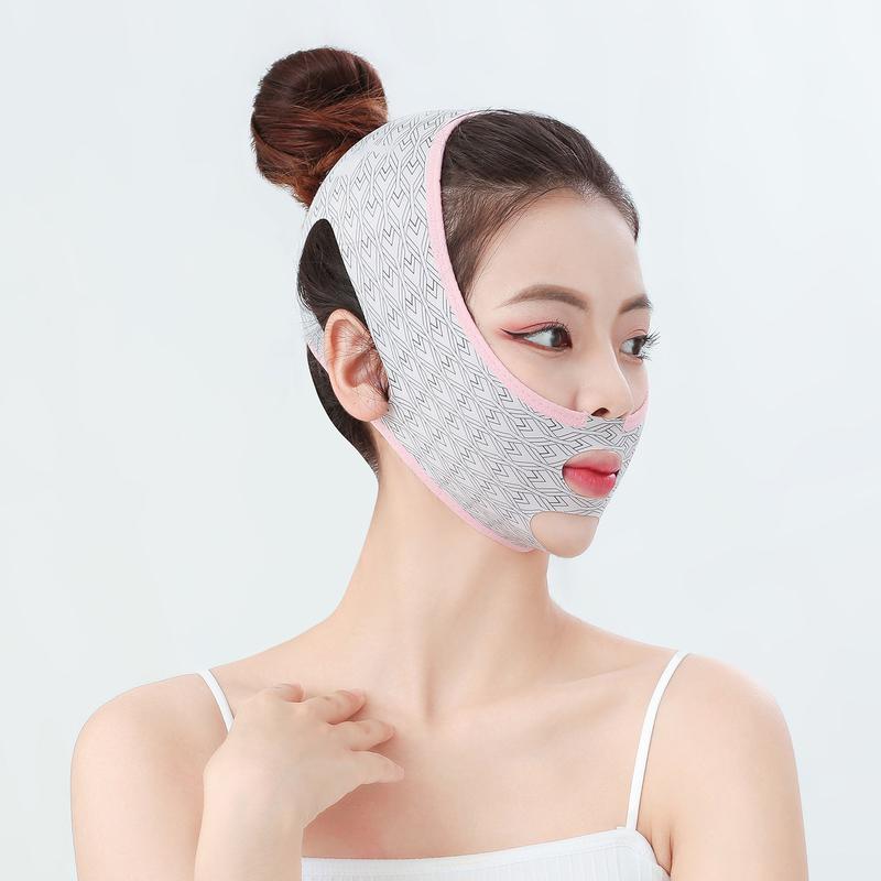 V-Line Facial Lifting Bandage,, Seamless Elastic Mask to Improve Skin, Reduce Double Chin