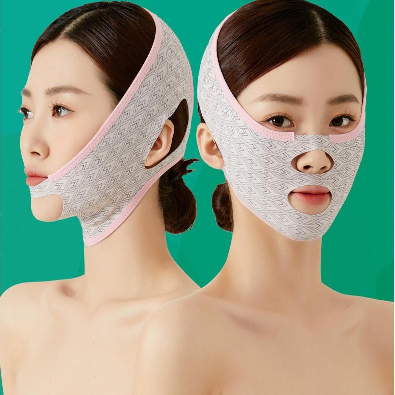 V-Line Facial Lifting Bandage,, Seamless Elastic Mask to Improve Skin, Reduce Double Chin