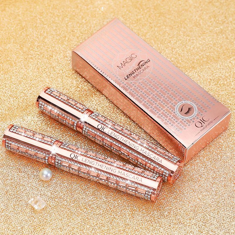 Lash Lengthening Mascara, Long Lasting Quick Drying Eyelash Extensions Volume Building Mascara, Professional Eye Enhancement Makeup Product, Christmas Gift