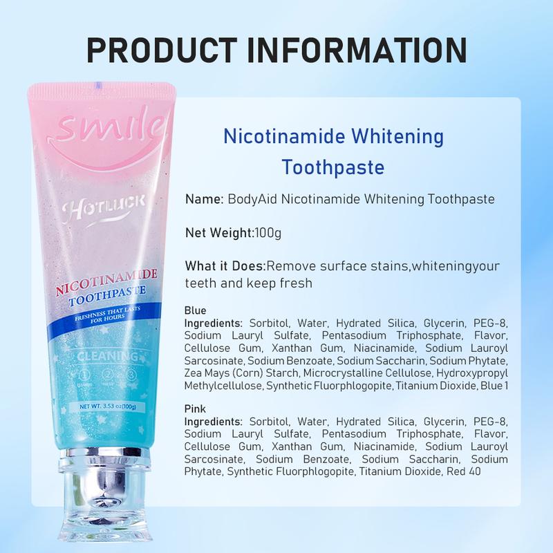 Hotluck  Niacinamide Whitening Toothpaste  Mint Oral