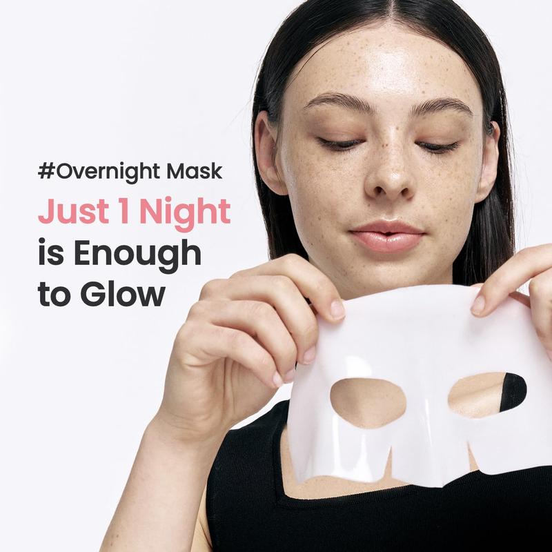 Pack of 4 Bio-Collagen Deep Hydration Overnight Hydrogel Mask - Pore Minimizing, Elasticity Boost, 34g Skincare Firming