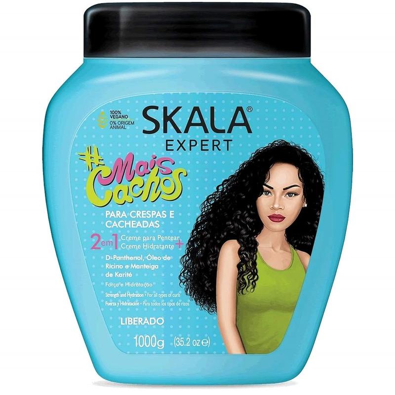 SKALA Mais Cachos for hair type 3ABC - 2 IN 1 Conditioning Treatment Cream and Cream To Comb 35.2oz Extra Large Pack Conditioner Haircare