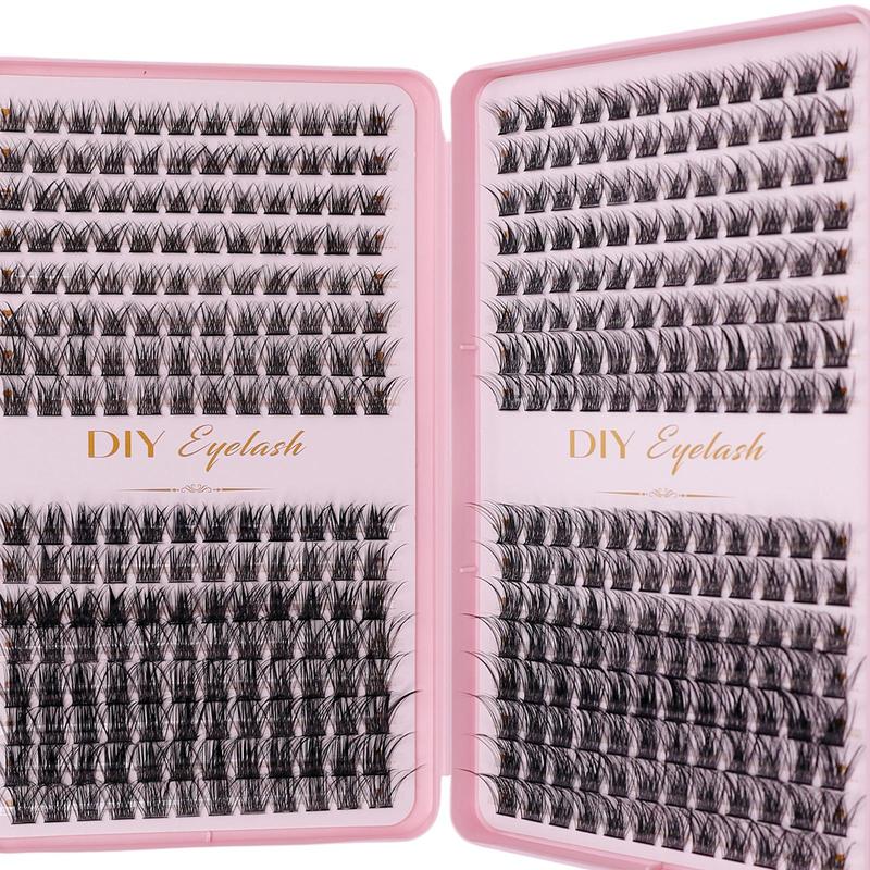 Mixed Length Individual False Eyelashes, 384pcs set Natural Look Eyelash Extensions, Self Grafting Curl Eyelashes, Eye Makeup Enhancement False Eyelashes