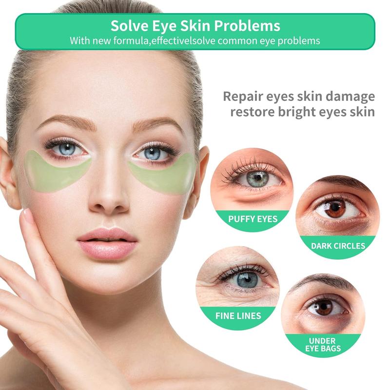 BREYLEE Aloe Vera Eye Masks 60 Pcs Under Eye Bags Treatment Puffy Eyes and Dark Circles Treatments Comfort Skin Care