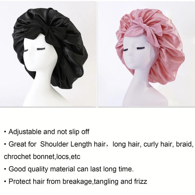 Heatless Hair Curler, Matches with Satin Bonnet for Sleeping, for Most Hair Types  Haircare Elastic Sleep Cap Silk Bonnet