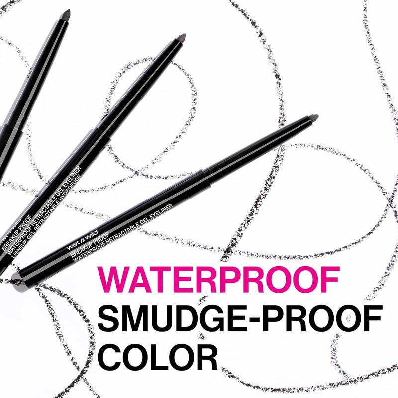 wet n wild Mega Last Breakup Proof Retractable Eyeliner, Waterproof, Ultra-Fine Tip, 16-Hour Long Wear, Cruelty-Free & Vegan