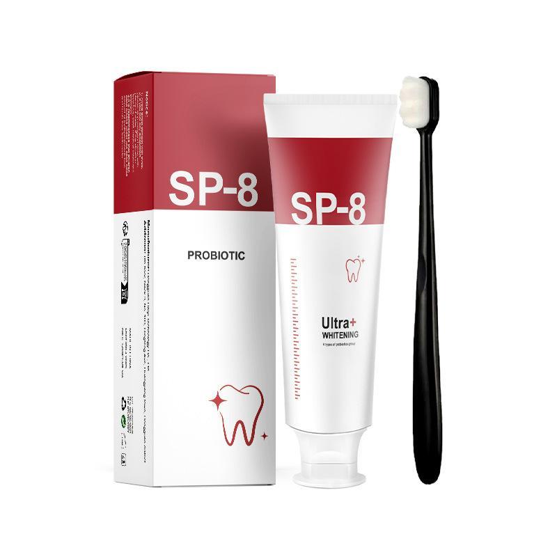 SP-8 Triple Whitening Probiotic Whitening Toothpaste, Free of Fluoride, Hydroxyapatite, Anti plaque, Oral Health Management,sp-8,sp-6,sp8,sp6