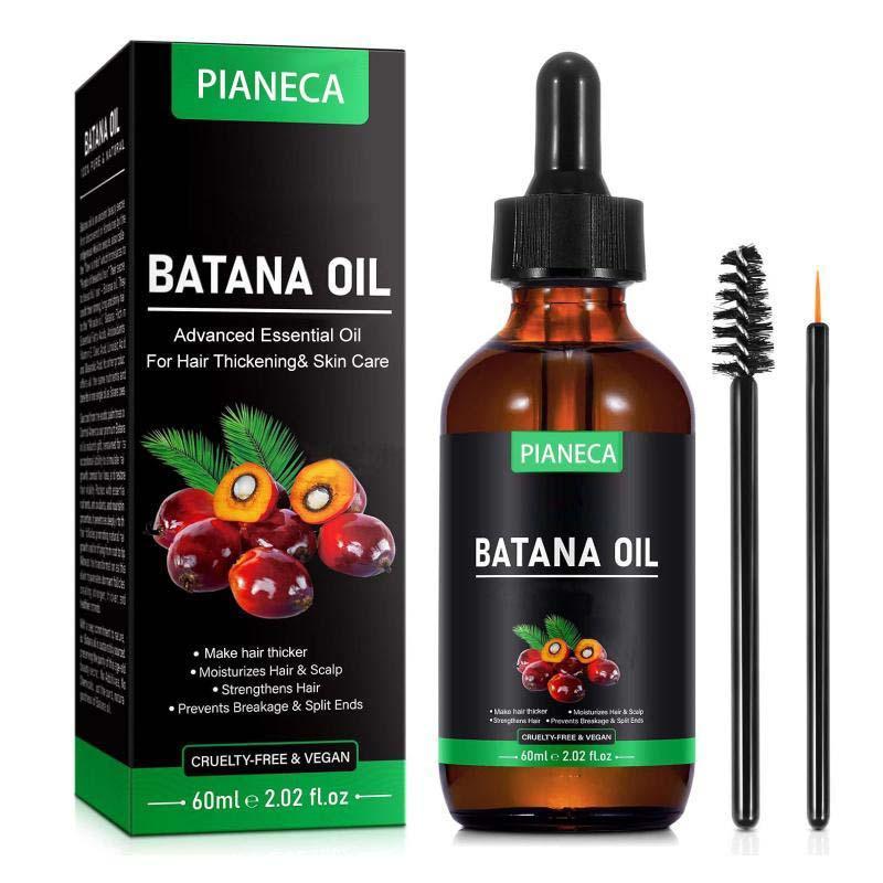 Batana Oil Hair Serum, 1 2 Counts Nourishing & Moisturizing Hair Care Essential Oil with Brush, Hair Care & Styling Product for Men & Women