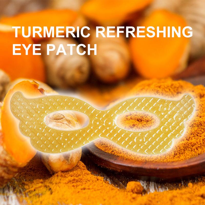 3 boxes, ILISYA turmeric one-piece eye mask, fully care the skin around the eyes, moisturize the eyes, improve eye lines,Skin Care products