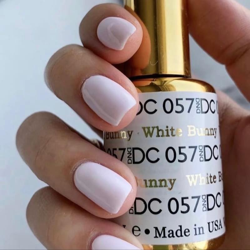 DND DC White Bunny 57 Gel and Lacquer Duo nail care nail art