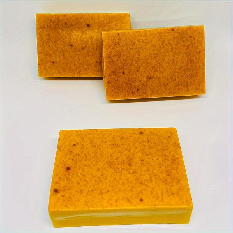 3 in 1 Turmeric Soap, 4 Counts set Deep Cleansing & Gentle Exfoliating Skin Soap, Brightening & Moisturizing Soap for Body & Face