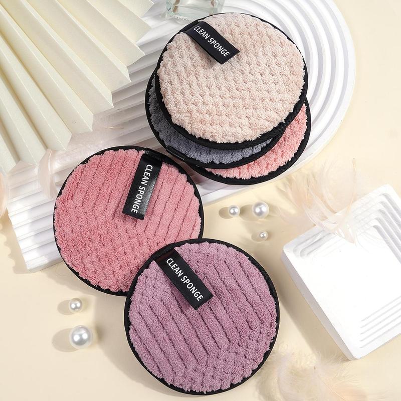 MAANGE Makeup Remover Puff Set, 20pcs set Including 5 Large Round+5 Large Square+5 Medium Round+5 Small Round Puffs, Makeup Remover Tool, Facial Cleaning Tool, Makeup Accessories, Christmas Gift