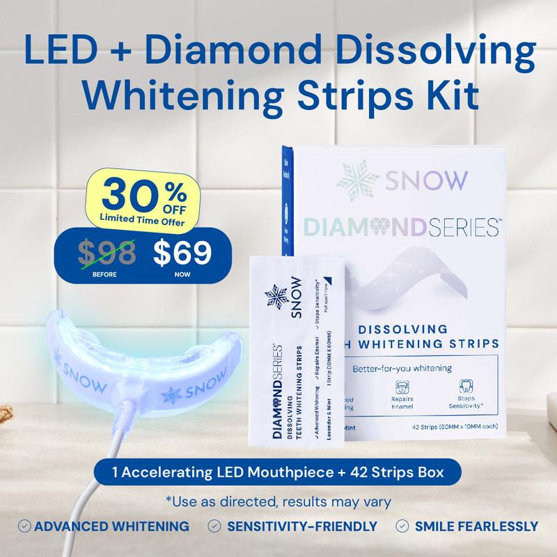 SNOW Accelerating LED Teeth Whitening Mouthpiece | Whitens Teeth | Accelerates Whitening Results | Gentle & Enamel Safe