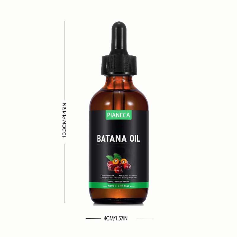 Batana Oil Hair Serum, 1 2 Counts Nourishing & Moisturizing Hair Care Essential Oil with Brush, Hair Care & Styling Product for Men & Women